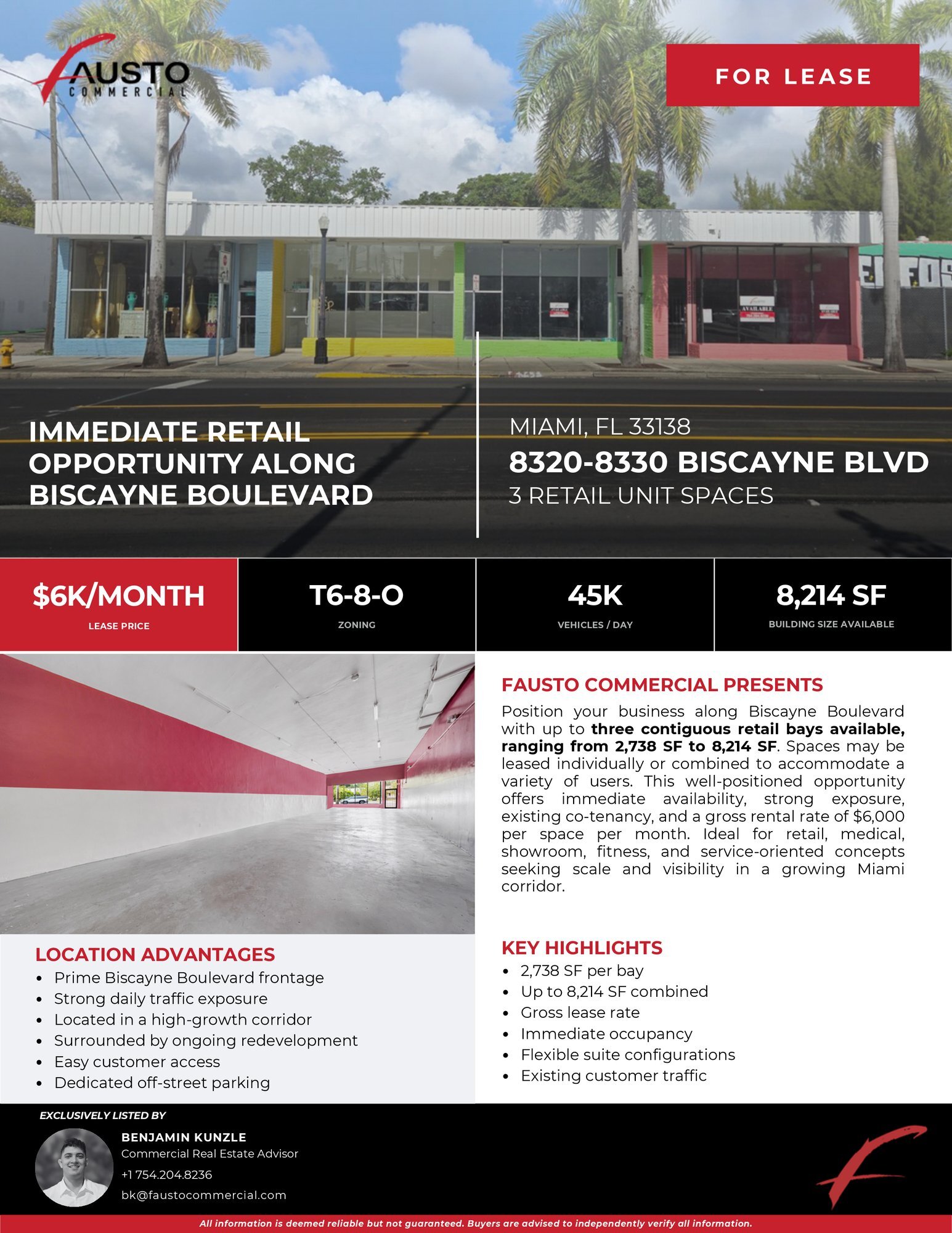 Two White Box Suites in a 2023-Built North Miami Plaza